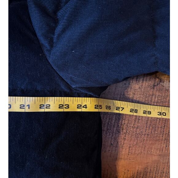 Polo Ralph Lauren Mens Vintage Corduroy Down Jacket Water Resistant Navy L - Picture 13 of 16